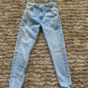 Levi 501 high waisted jeans